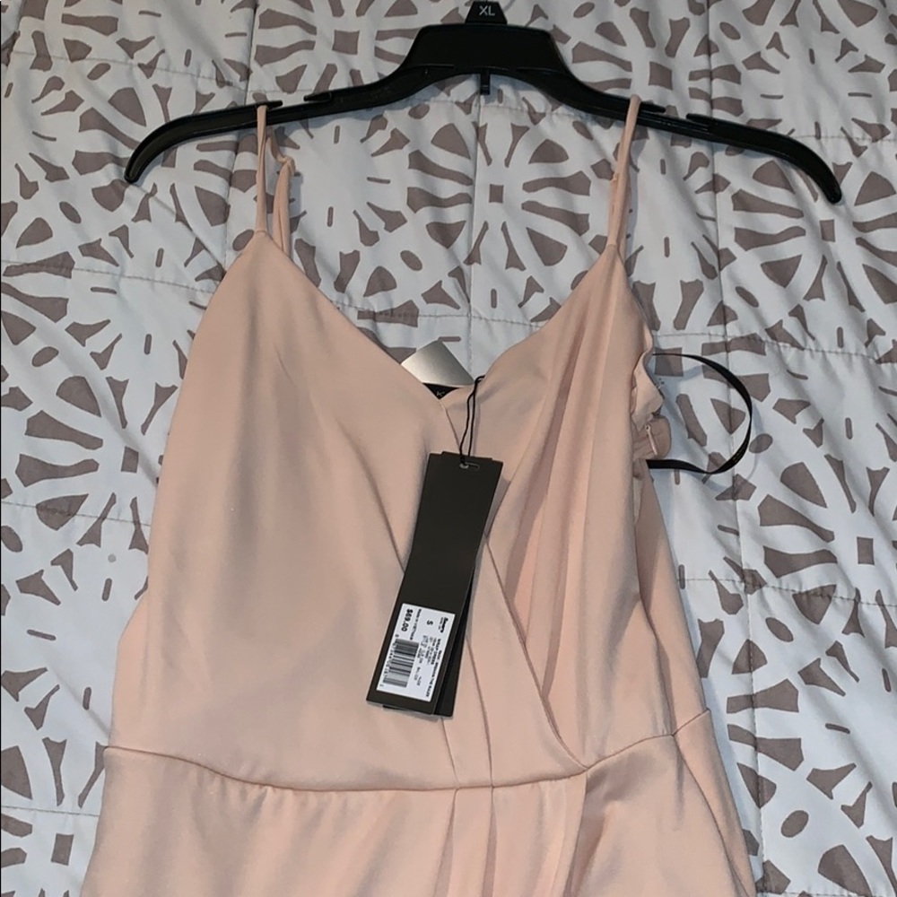 Light pink spaghetti strap dress
